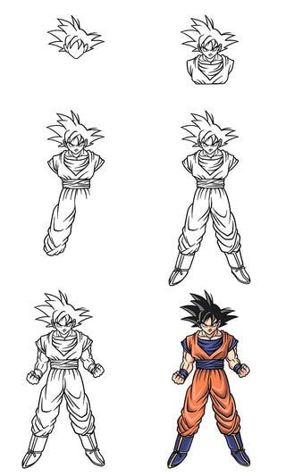 Dibujos de Goku - Idea 8