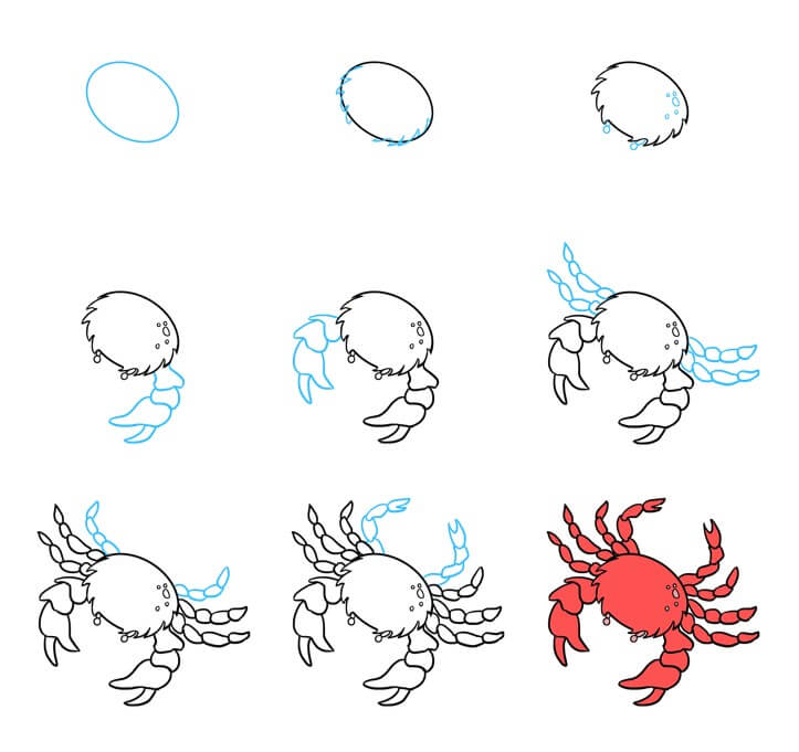 Dibujos de Un cangrejo - Idea 36