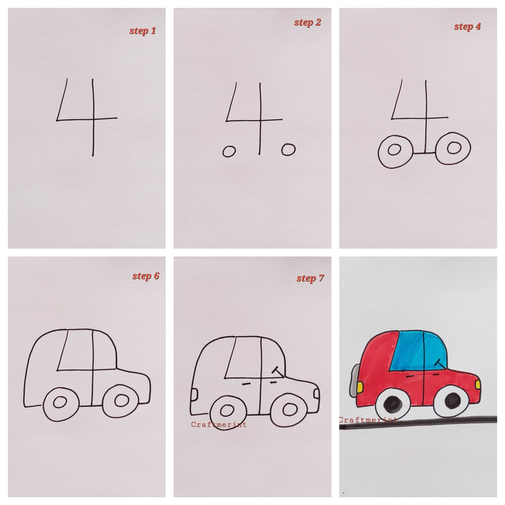 Dibujos de Un coche del número 4 - Idea 39