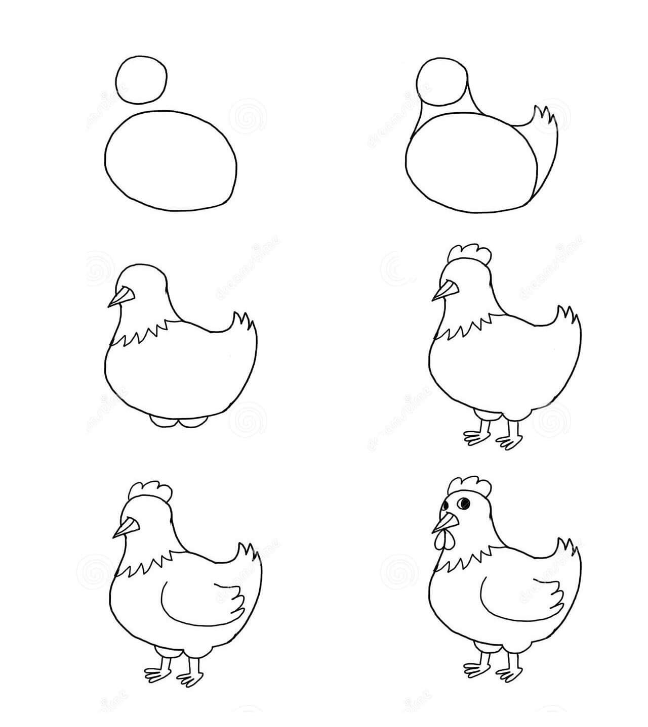 Dibujos de Un pollo - Idea 37