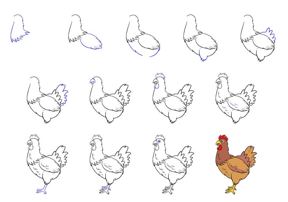 Dibujos de Un pollo - Idea 41