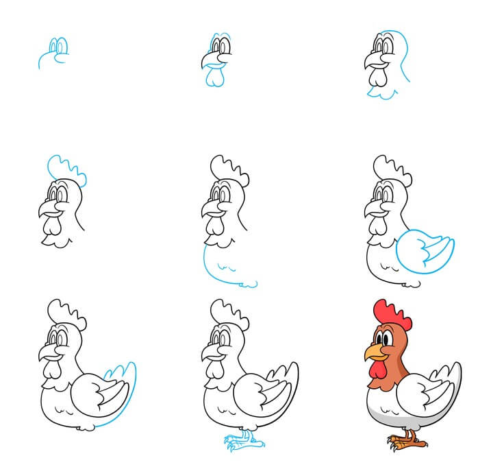 Dibujos de Un pollo – Idea 44