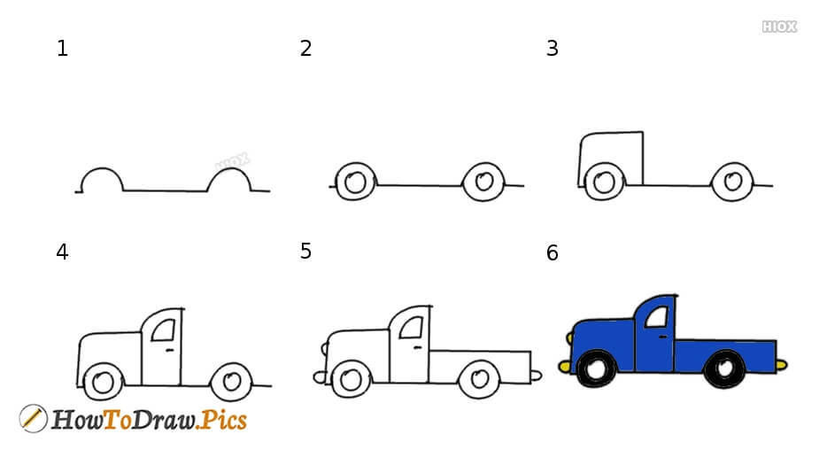 Dibujos de Un camion fácil