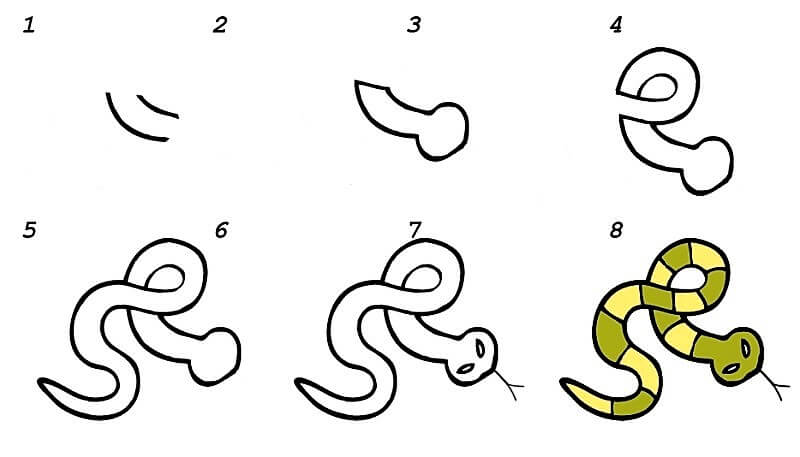 Dibujos de Una serpiente - Idea 11