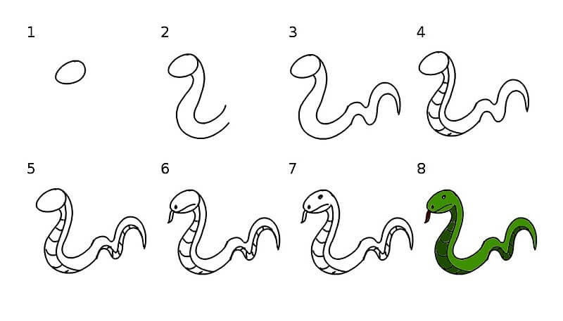 Dibujos de Una serpiente - Idea 13