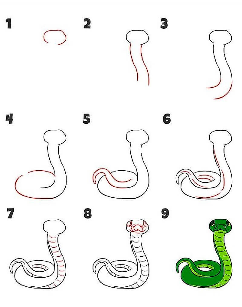 Dibujos de Una serpiente - Idea 14