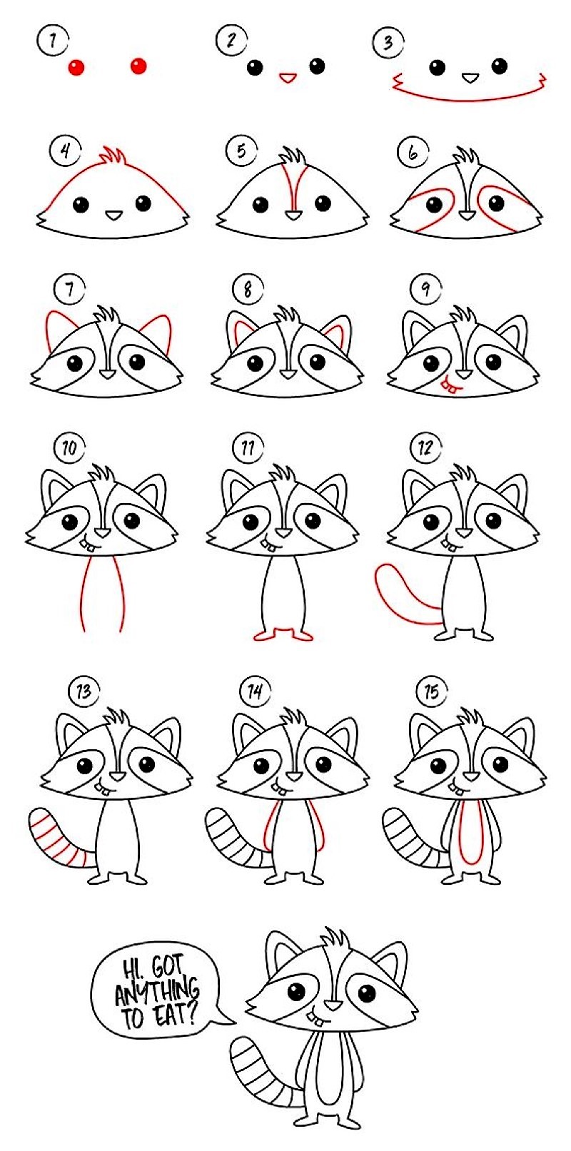 Dibujos de A Raccoon Idea 14