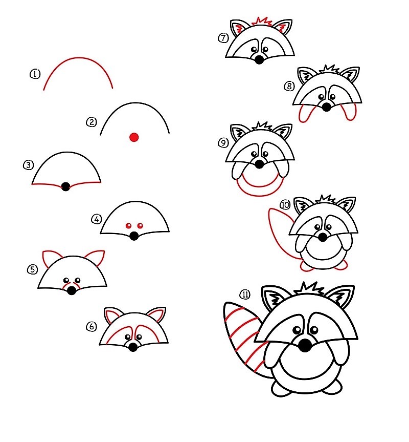 Dibujos de A Raccoon Idea 18