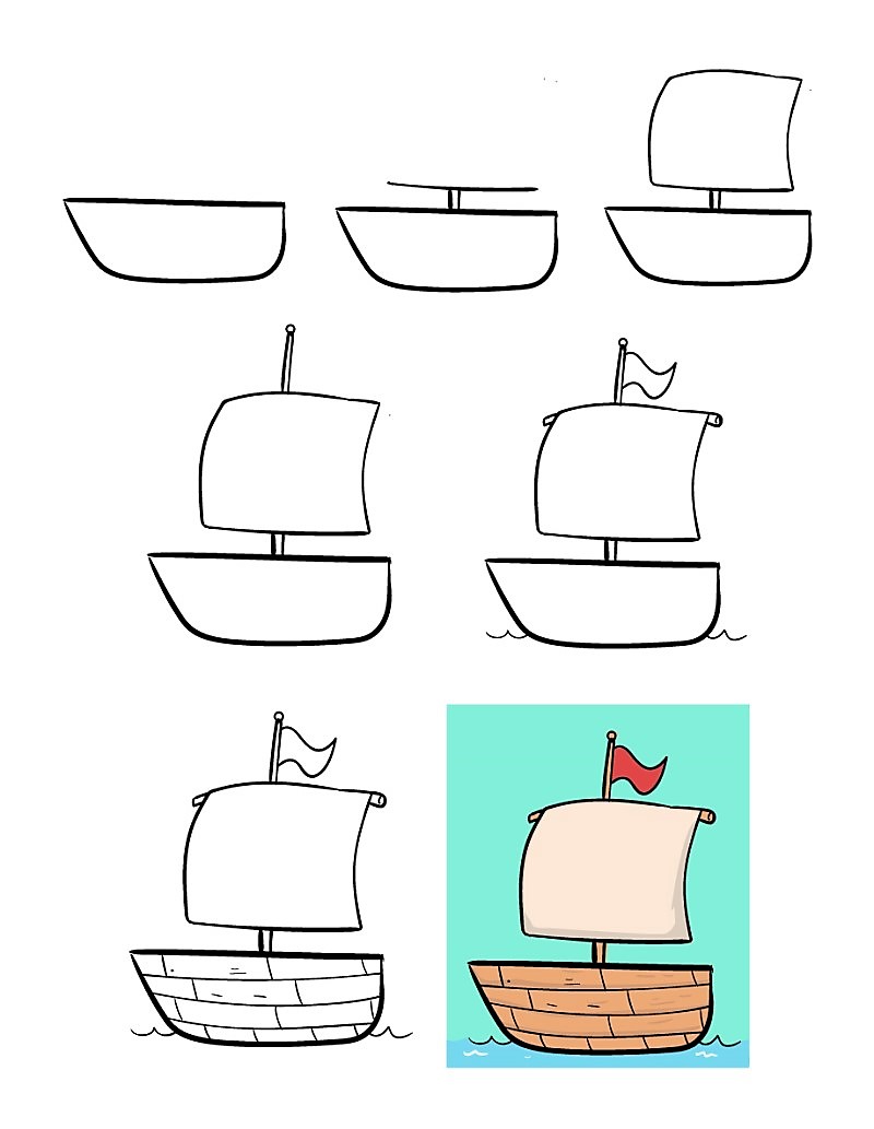 Dibujos de Un barco - Idea 8