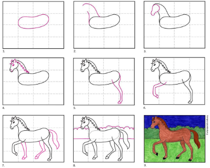 Dibujos de Un caballo - Idea 11