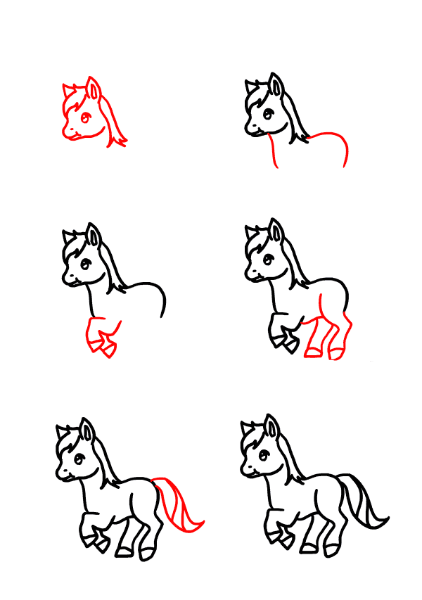 Dibujos de Un caballo - Idea 12