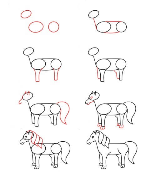 Dibujos de Un caballo - Idea 21