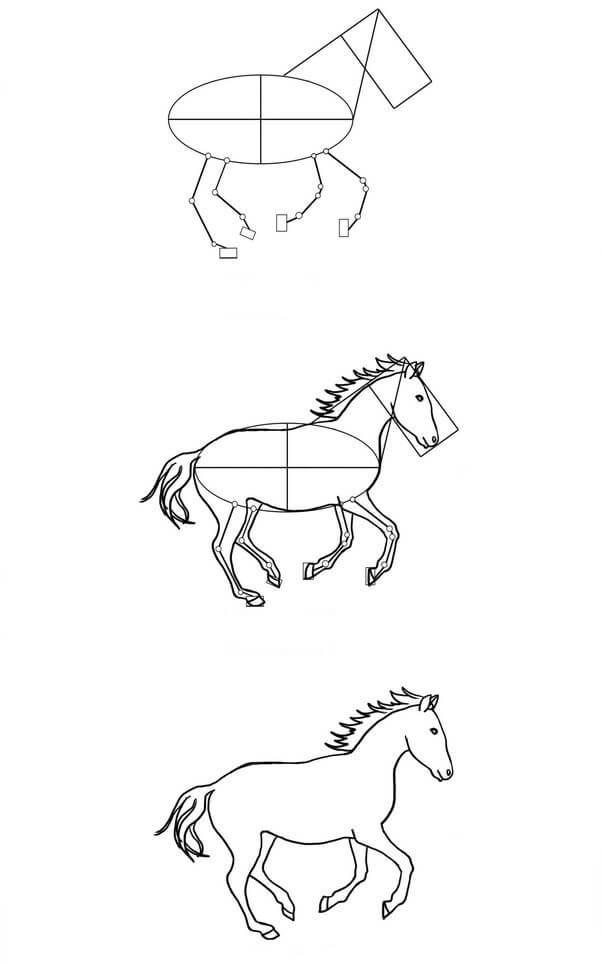 Dibujos de Un caballo - Idea 23