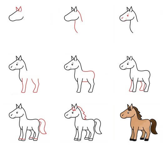 Dibujos de Un caballo - Idea 25