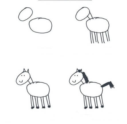 Dibujos de Un caballo - Idea 26