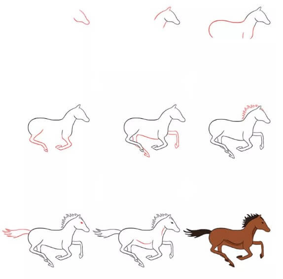 Dibujos de Un caballo - Idea 29