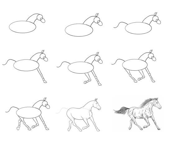 Dibujos de Un caballo - Idea 30