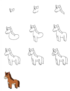 Dibujos de Un caballo - Idea 4