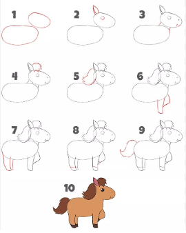 Dibujos de Un caballo - Idea 6