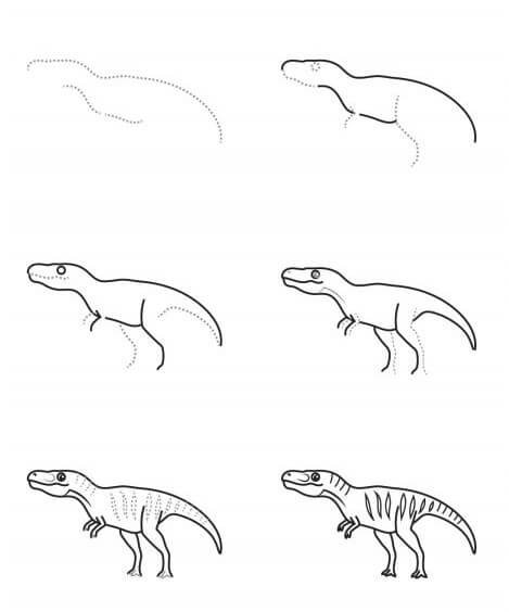 Dibujos de Un dinosaurio – Idea 18