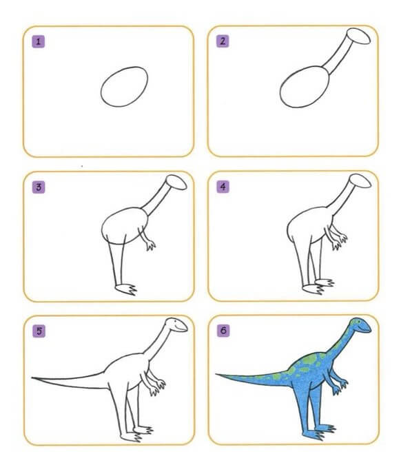 Dibujos de Un dinosaurio – Idea 22