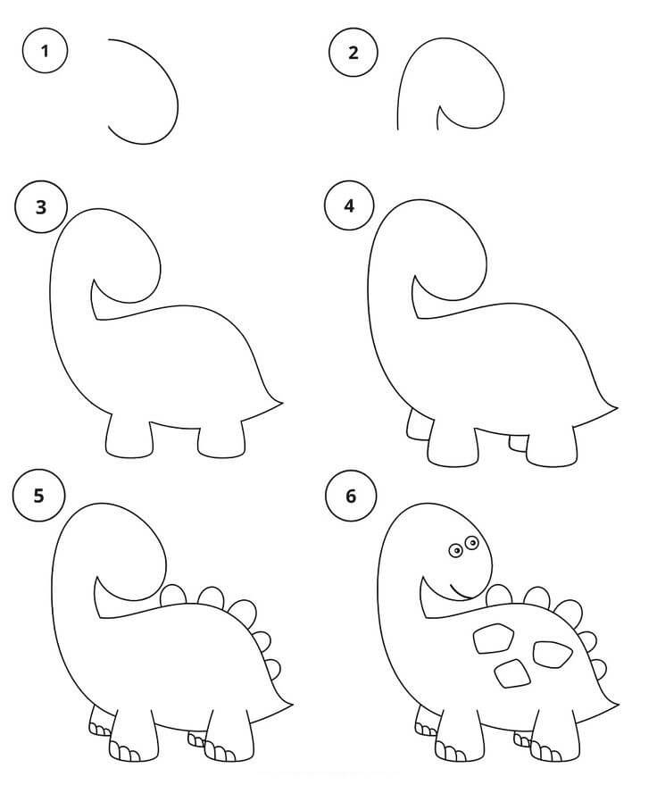 Dibujos de Un dinosaurio – Idea 33