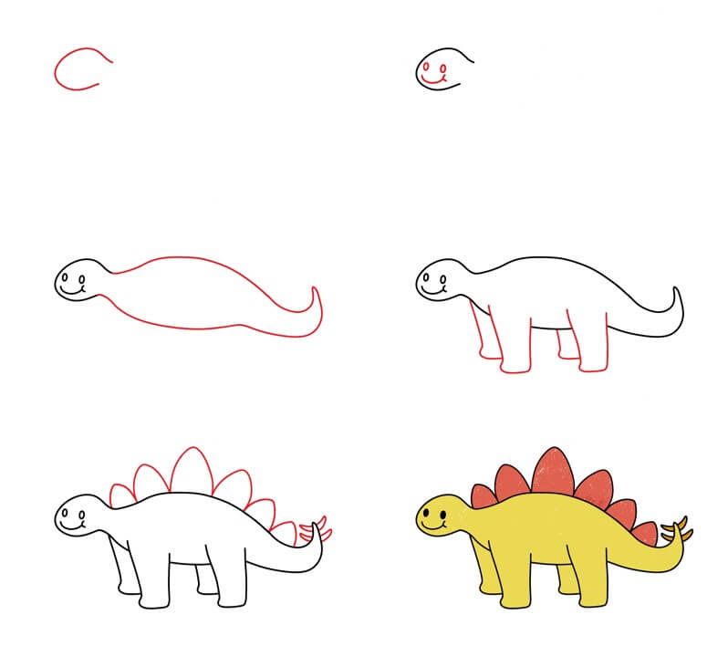 Dibujos de Un dinosaurio – Idea 35