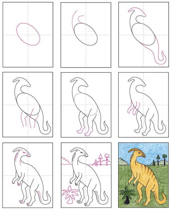 Dibujos de Un dinosaurio – Idea 39