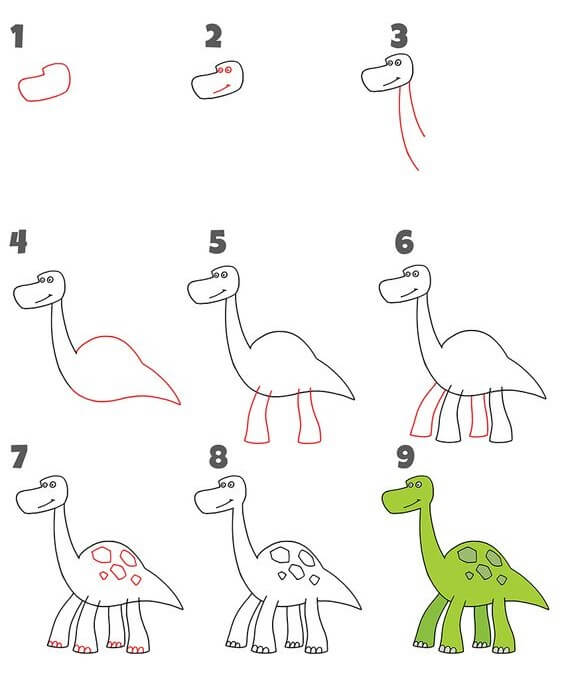 Dibujos de Un dinosaurio – Idea 43