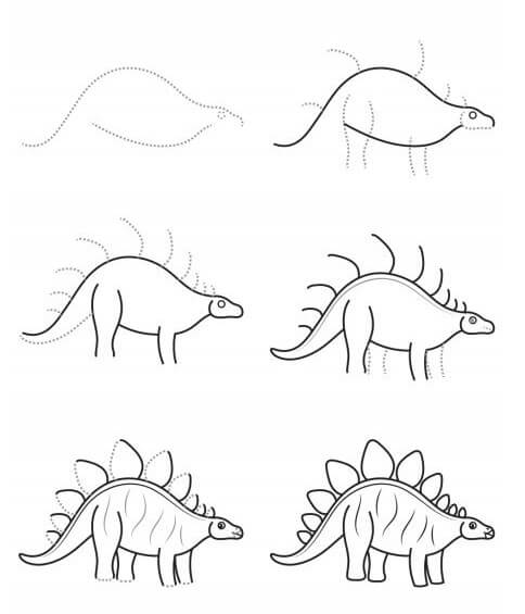 Dibujos de Un dinosaurio – Idea 44