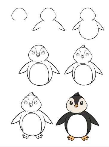 Dibujos de Pinguinos