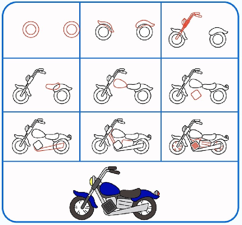 Dibujos de Una Moto 110