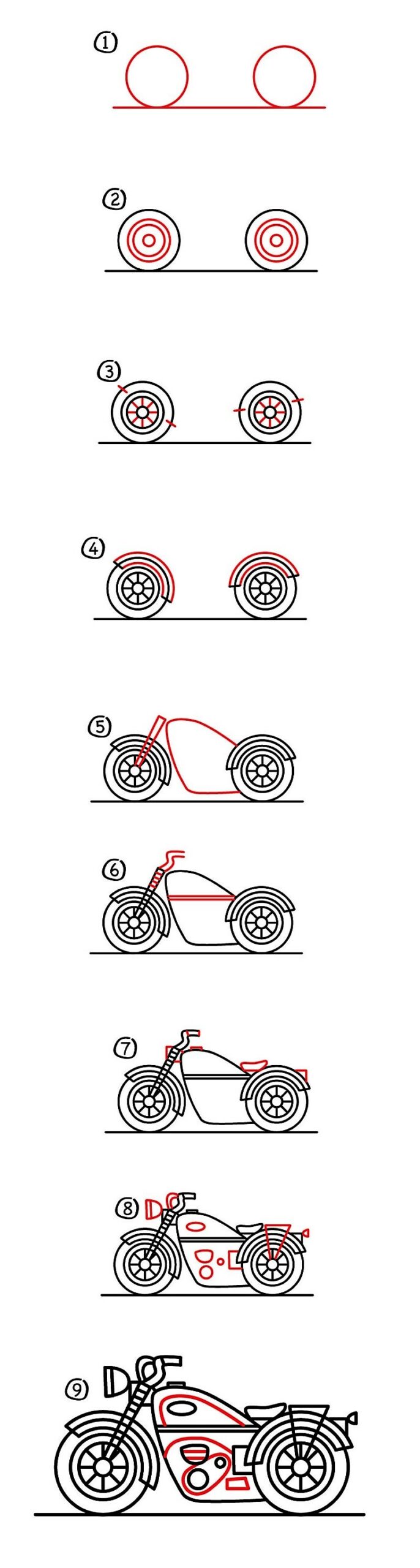 Dibujos de Una Moto - Idea 15