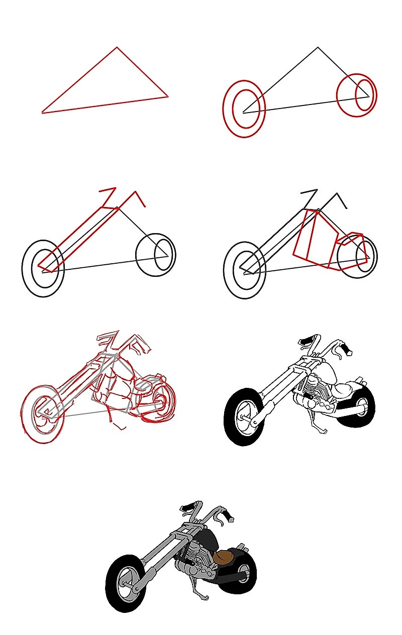 Dibujos de Una Moto - Idea 19