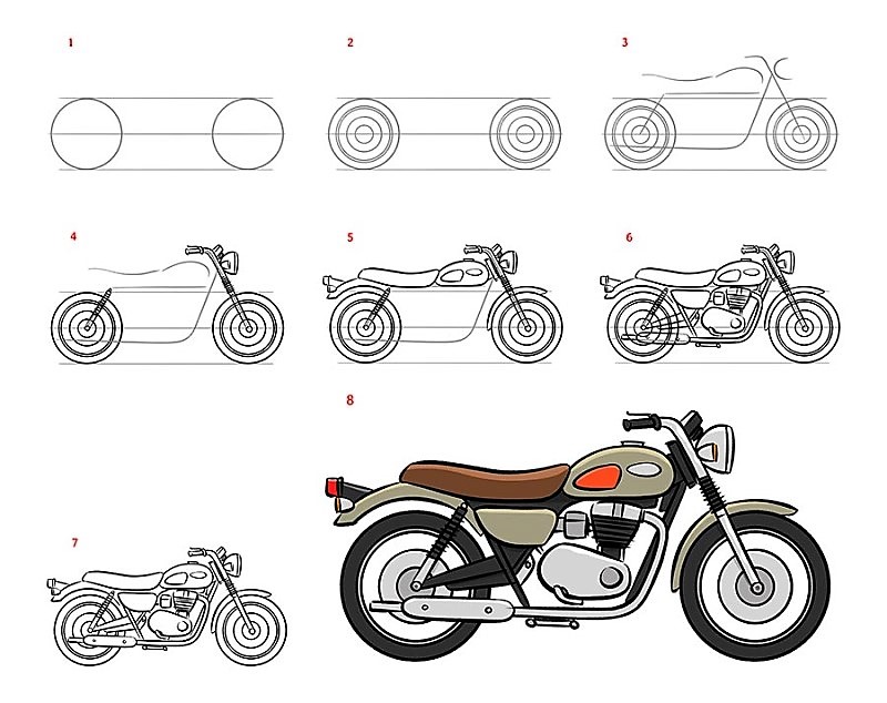 Dibujos de Una Moto realista