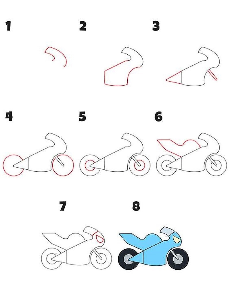 Dibujos de Motos