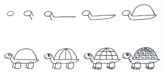 Dibujos de Una tortuga - Idea 10