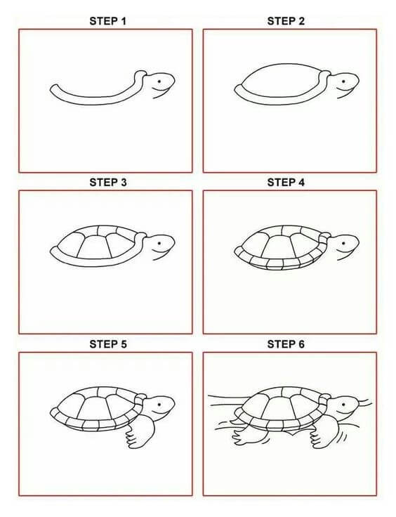 Dibujos de Una tortuga - Idea 13