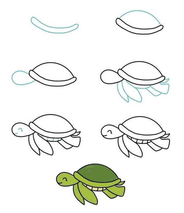 Dibujos de Una tortuga - Idea 18