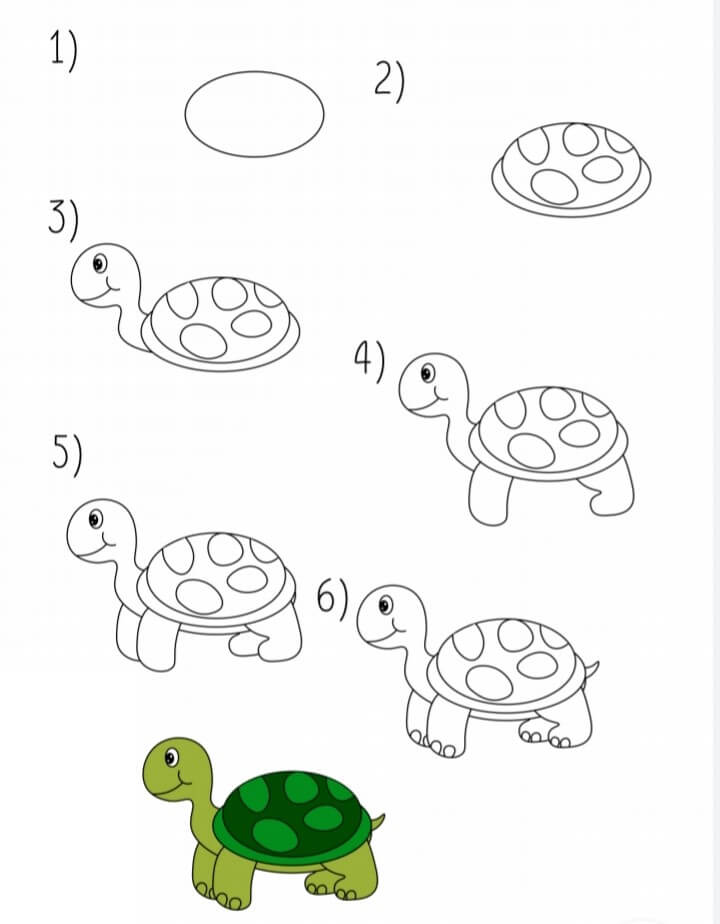 Dibujos de Una tortuga - Idea 25