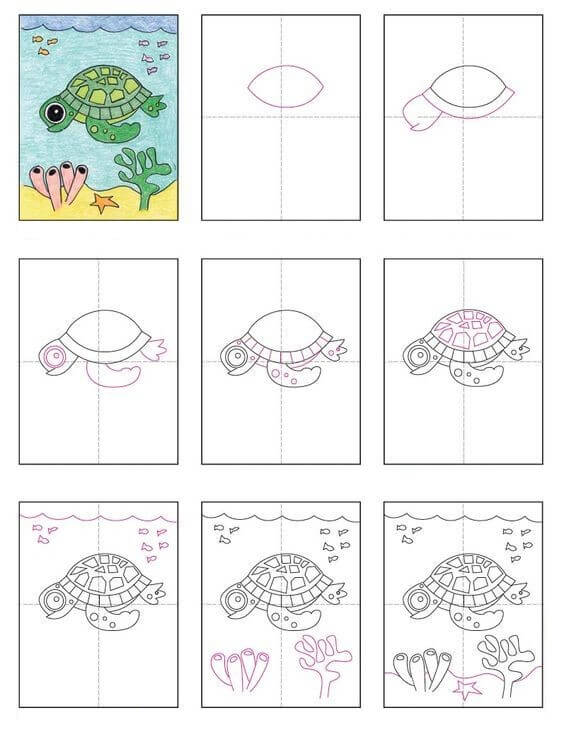 Dibujos de Una tortuga - Idea 37