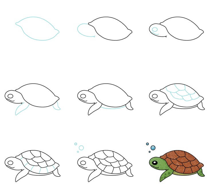 Dibujos de Una tortuga - Idea 45