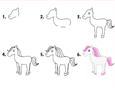 Dibujos de Hermoso Unicornio