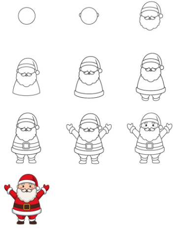 Dibujos de Papá Noel (Santa Claus)