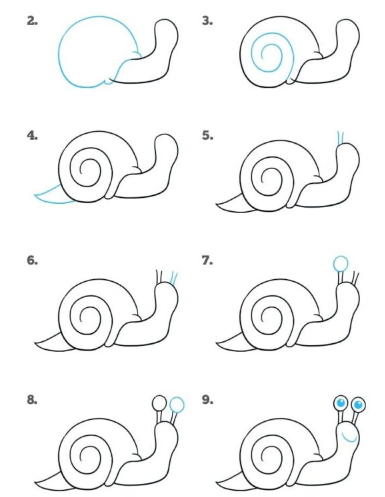 Dibujos de Un caracol - Idea 16