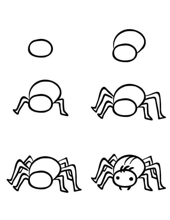 Dibujos de Una araña - Idea 10