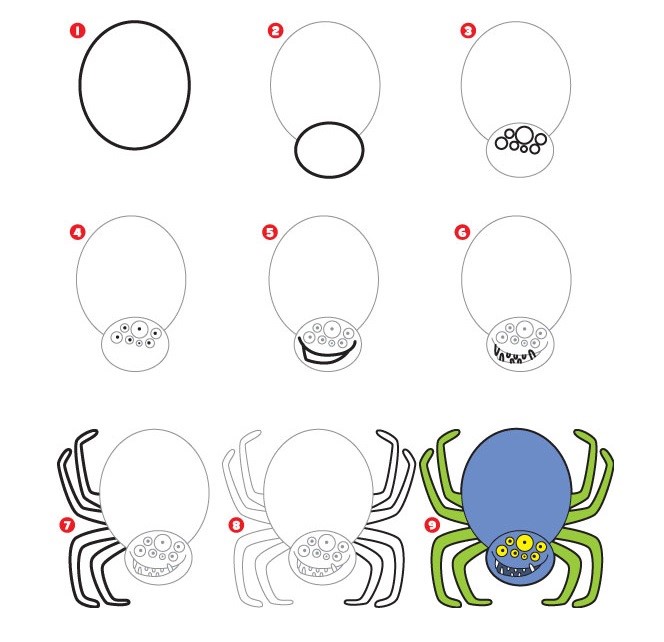 Dibujos de Una araña - Idea 6