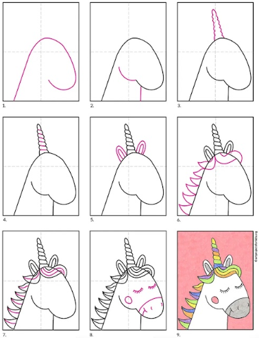 Dibujos de Unicornio grande