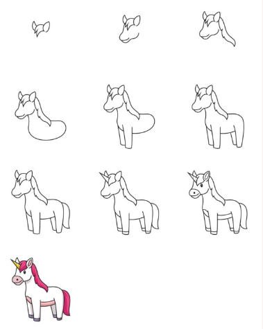 Dibujos de Unicornio - Idea 5