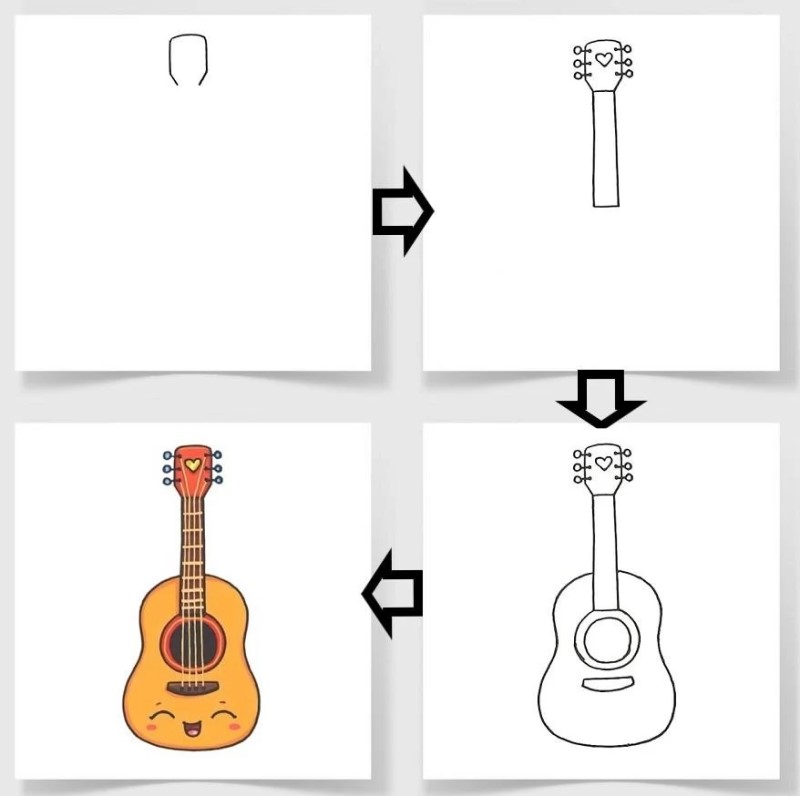 Dibujos de Una Guitarra - Idea 17